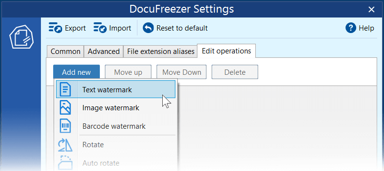 Add a watermark to a PDF or another document