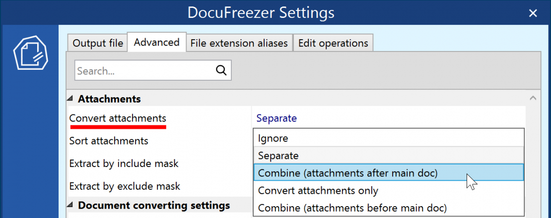 DocuFreezer Features