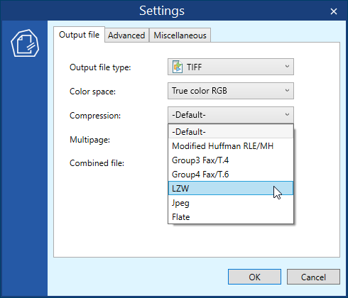 Save converted files to the output folder