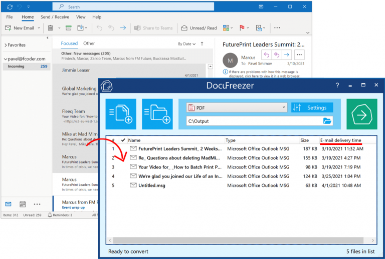 DocuFreezer Features