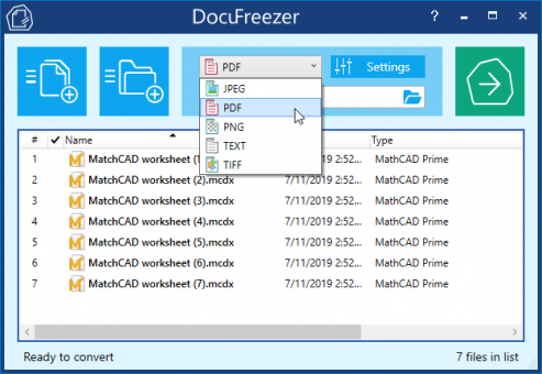 DocuFreezer 3.1: Convert MathCAD MCDX Worksheets to PDF and Images ...