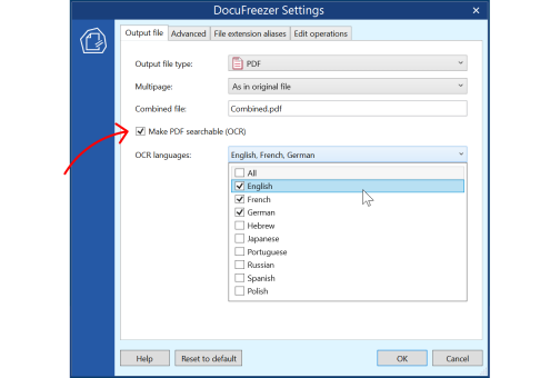 DocuFreezer Features