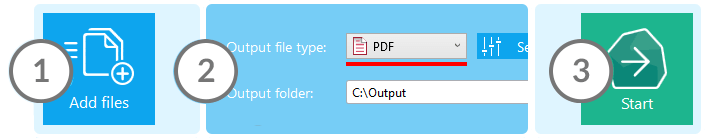 Quick start batch converting with DocuFreezer