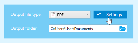 DocuFreezer interface settings 